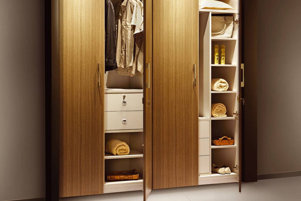 Hinged Master Bedroom Wardrobe Design