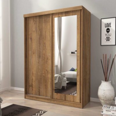 wardrobe design bedroom with mirror