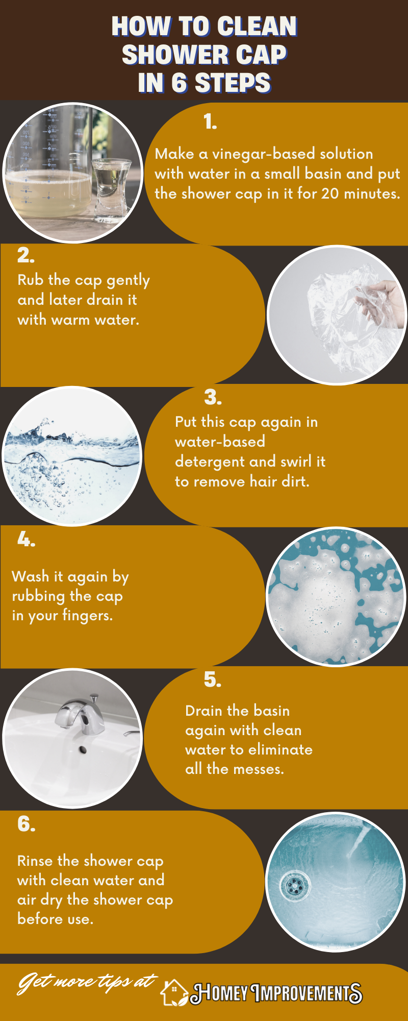 How to Clean Shower Cap in 6 Steps