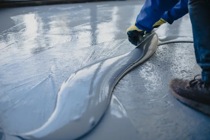 Adding epoxy on basement floors