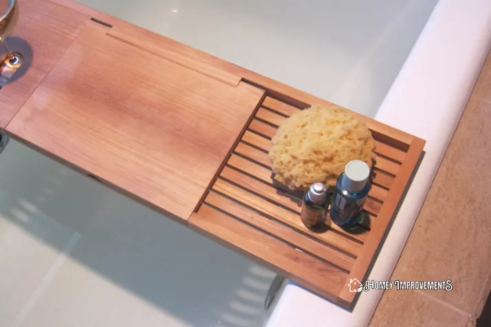 Bath Tray with a Mirror