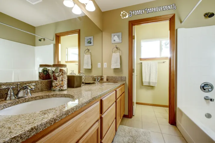 bathroom vanity with Combination of Vintage and Modern Design