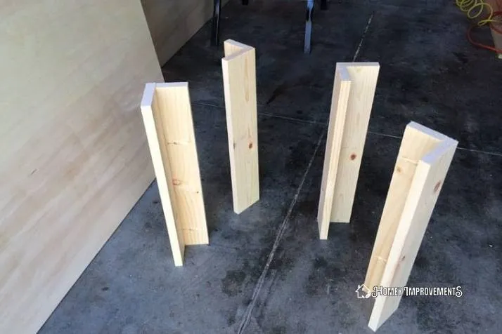 Build the Legs for the Plywood