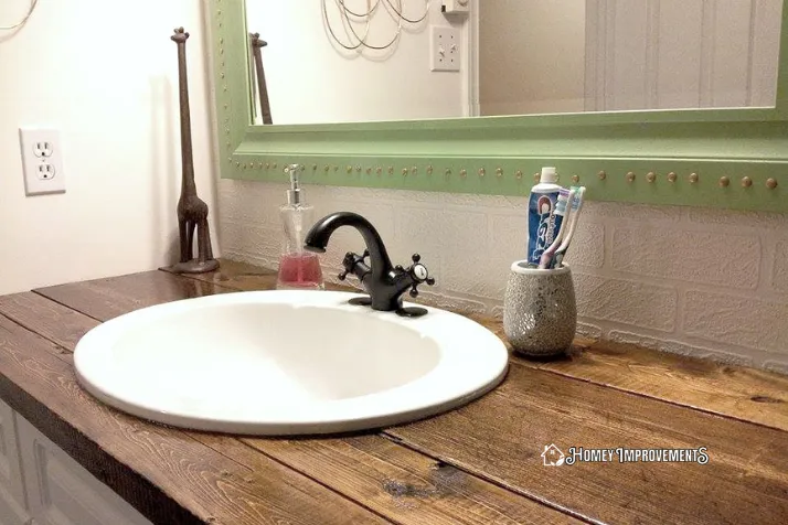 Building and Protecting bathroom Wood Vanity Top