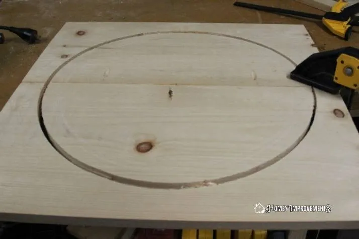 Carve a Hole into the Plywood