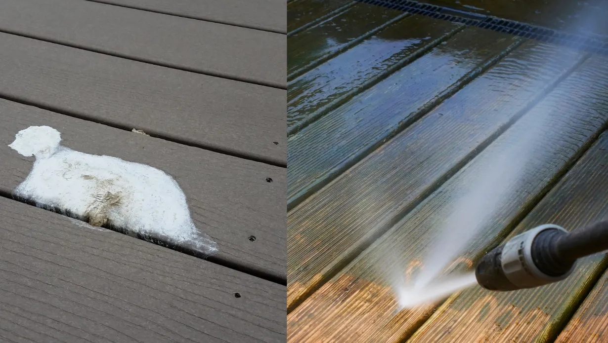 Clean Bird Poop Off Deck