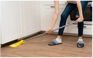 clean kitchen floor