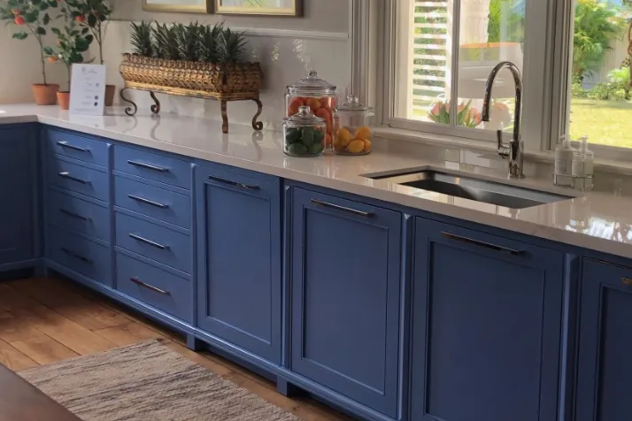 Clean Painted Kitchen Cabinets