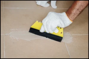 cleaning colored grout