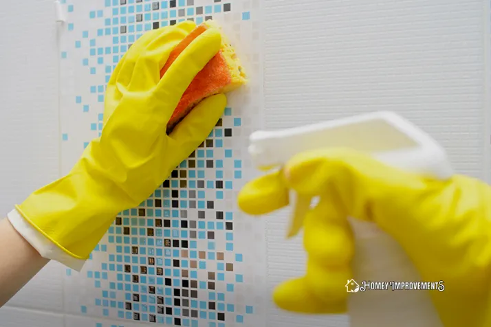 Cleaning Shower Tiles with Vinegar