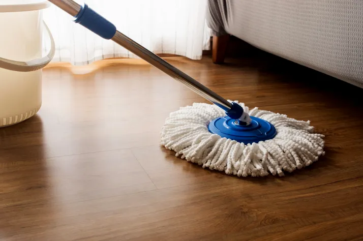 Deep Clean Procore Vinyl Floors