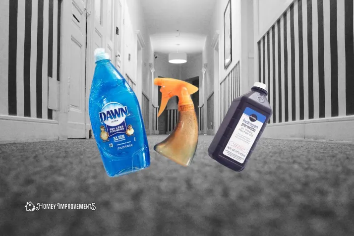 Dish Soap and Hydrogen Peroxide to Clean Carpet