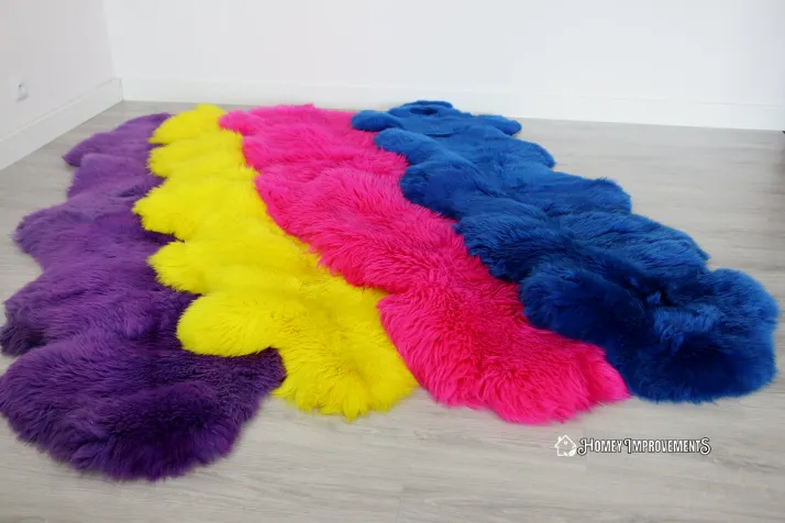 Dyed Sheepskin Rugs