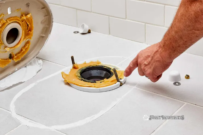 Empty the Toilet for replacing wax ring