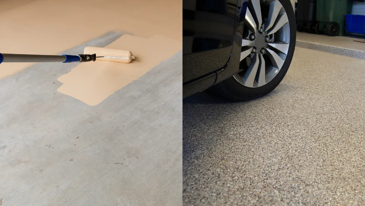 Garage Floor Paint vs. Epoxy Coating