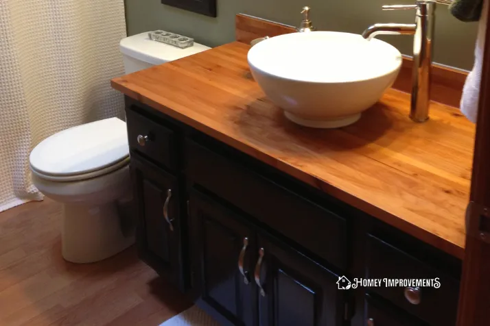 Gorgeous Wood Bathroom Countertops