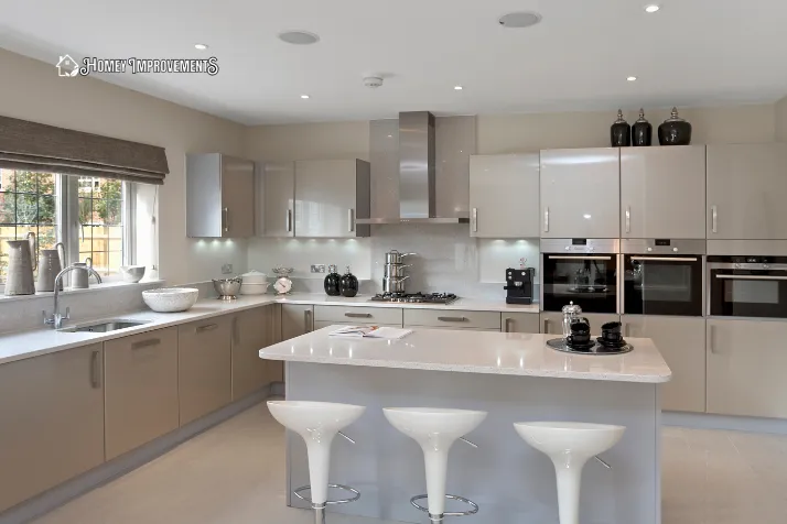 Light Grey and White Kitchen