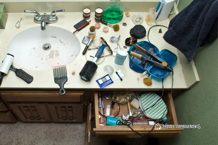 Messy Bathroom