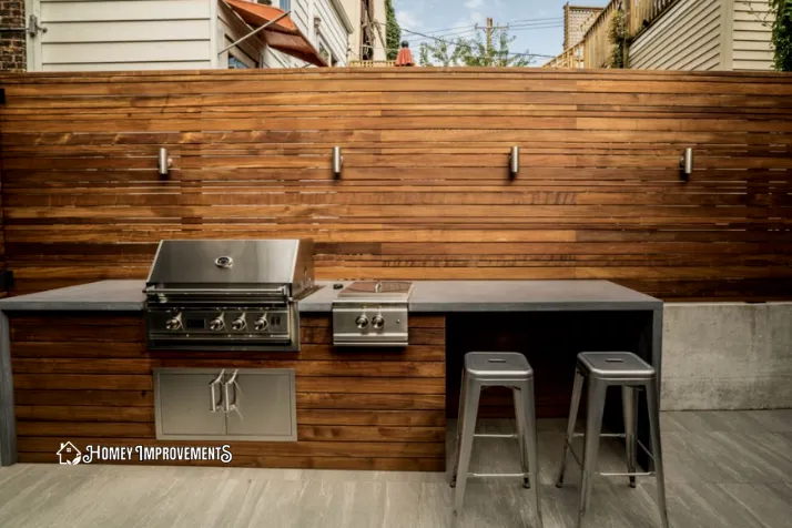 Modern Wooden BBQ