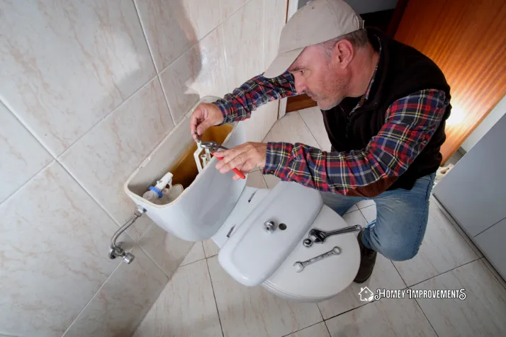 Plumbing Inspection in toilet