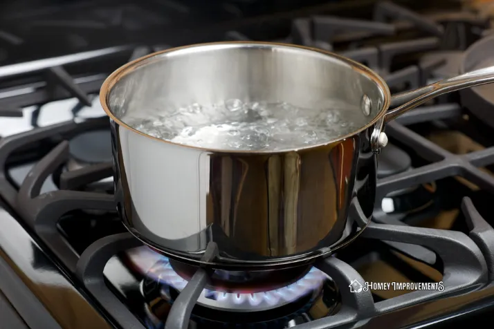 pot of water on stove