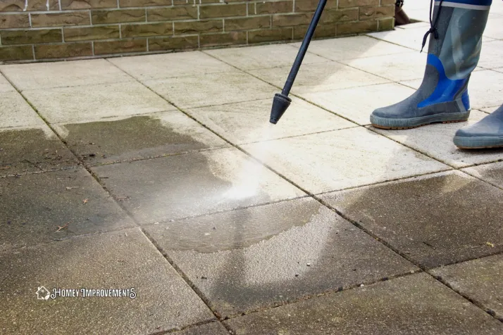 Pressure Wash the Concrete Floor