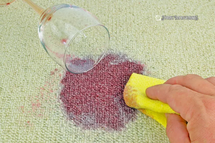 Remove Red Wine from Carpet with Club Soda