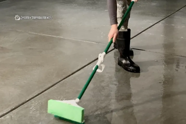 Rinse the Garage Floor