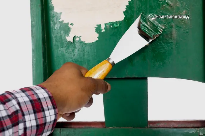 Scrub the Paint off the plastic with Paint a Scraper