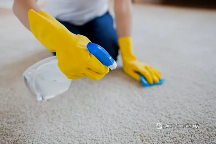 Spray the Rugs with Vinegar Solution