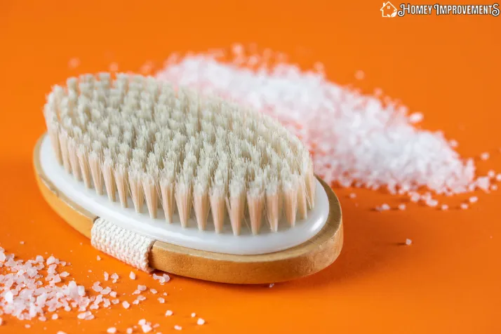 stiff scrub brush