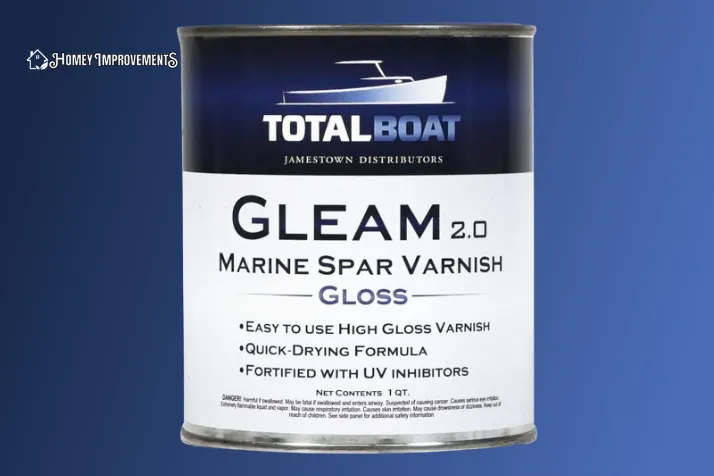 Total Board Marine Spar Vanish Polyurethane takes less time to dry