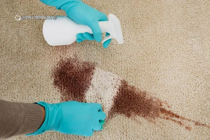 Treat the Poop Stains with Blot or Direct Spray Method