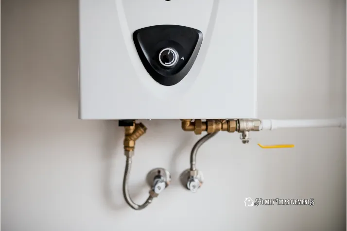 Turning on Modern Gas Water Heater