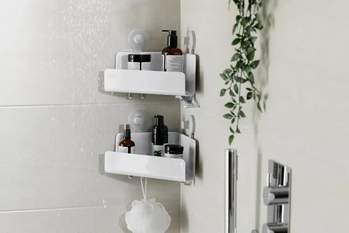 Twin Storage Shower Shelf