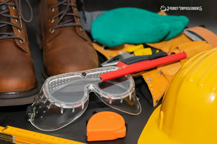 Wear Safety Equipment for removing floors