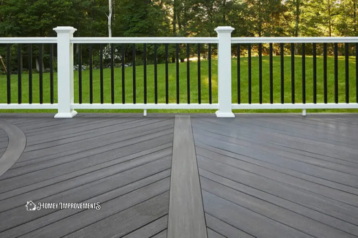 Whitish Deck Railing