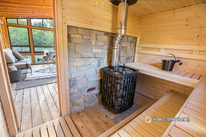 Wood-Burning Sauna