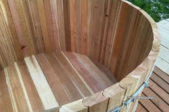 Wood Fire Cedar Bathtub