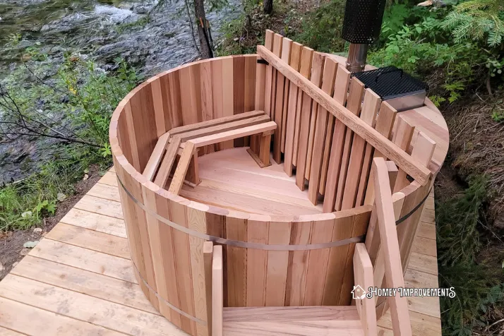 Wood Stove Hot Tub